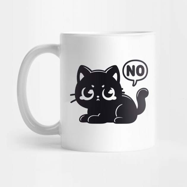 Black Cat Says No by CreativeSage